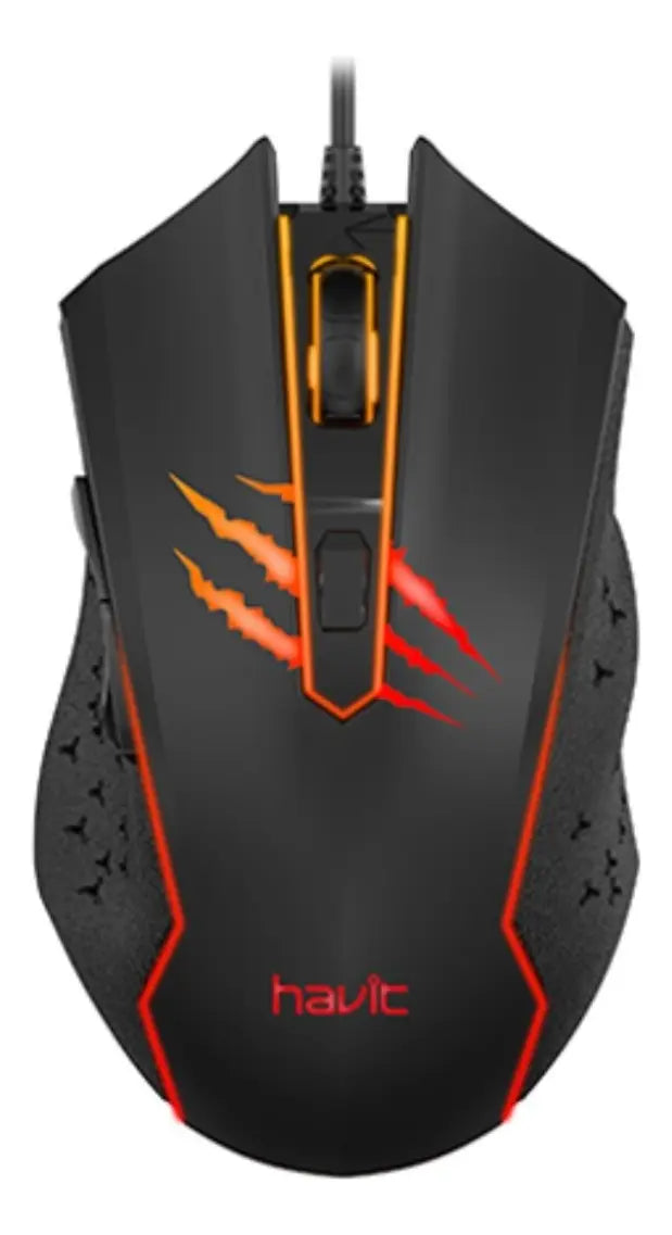 Mouse Gamer Gaming Havit Hv-ms1027 2400dpi 6 Botones Negro