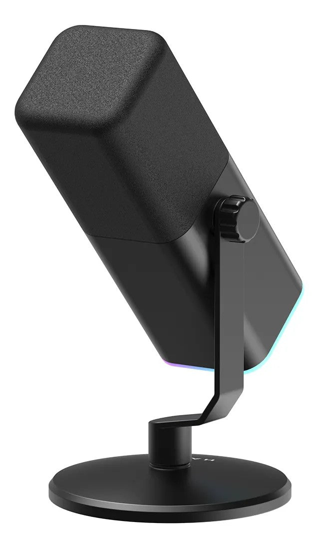 Micrófono Gamer Havit GK71, Luz RGB, con Cancelación de Ruido y Tecla de Silencio Táctil Negro