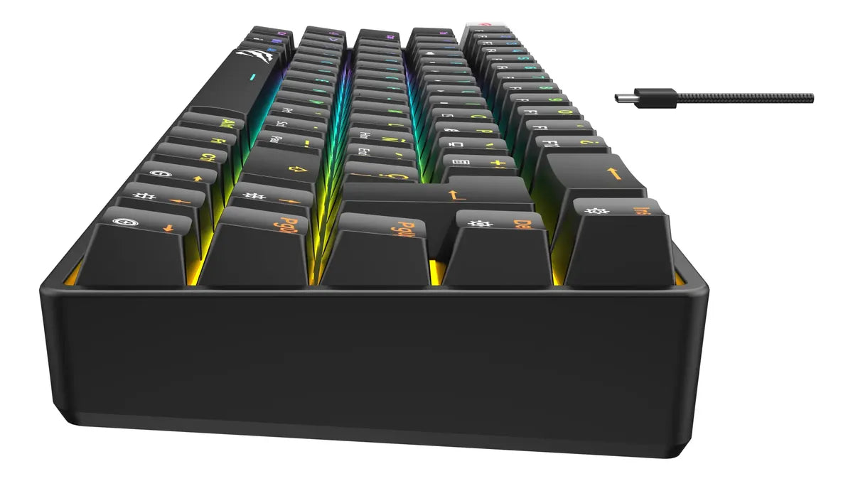 Teclado Mecánico Havit Kb860-sp Qwerty Para Pc Rgb